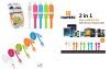 40 Pieces Mixed Colors HAWEEL 2 in 1 Micro USB & 8 Pin to USB Data Sync Charging Cable Kit in Candy Jar,  Length: 1m, Suits Apple, Blackberry, LG, Motorola,  Samsung